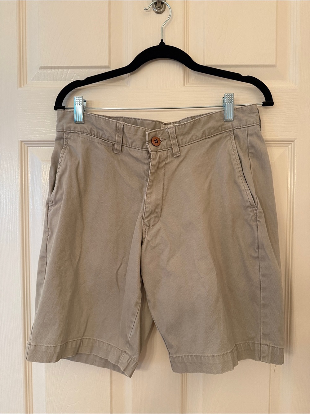 RAINFOREST Men's Tan Flat Front Casual Shorts